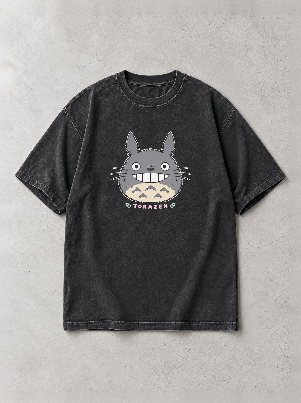 Forest Spirit Bus Stop Vintage Tee by Torazen, front view