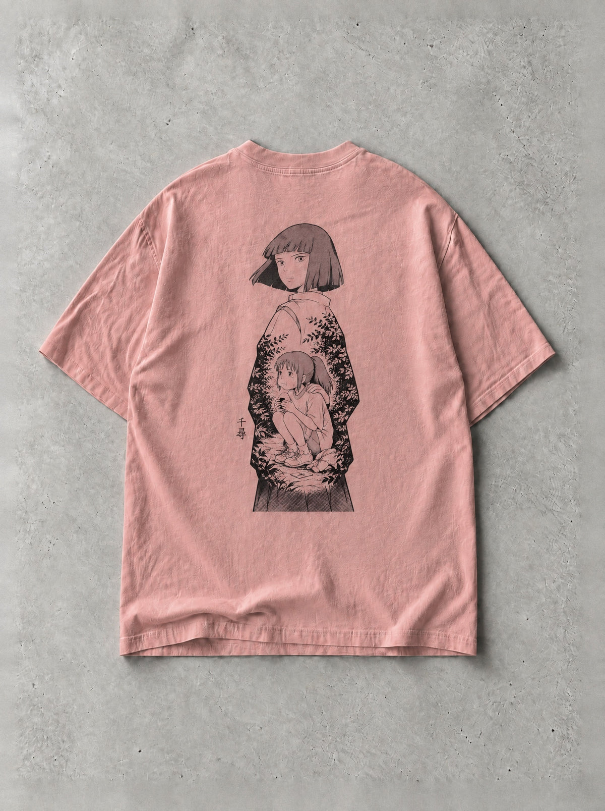 Hedgerow Farewell Graphic Tee - Studio Ghibli-inspired design by Torazen, back view