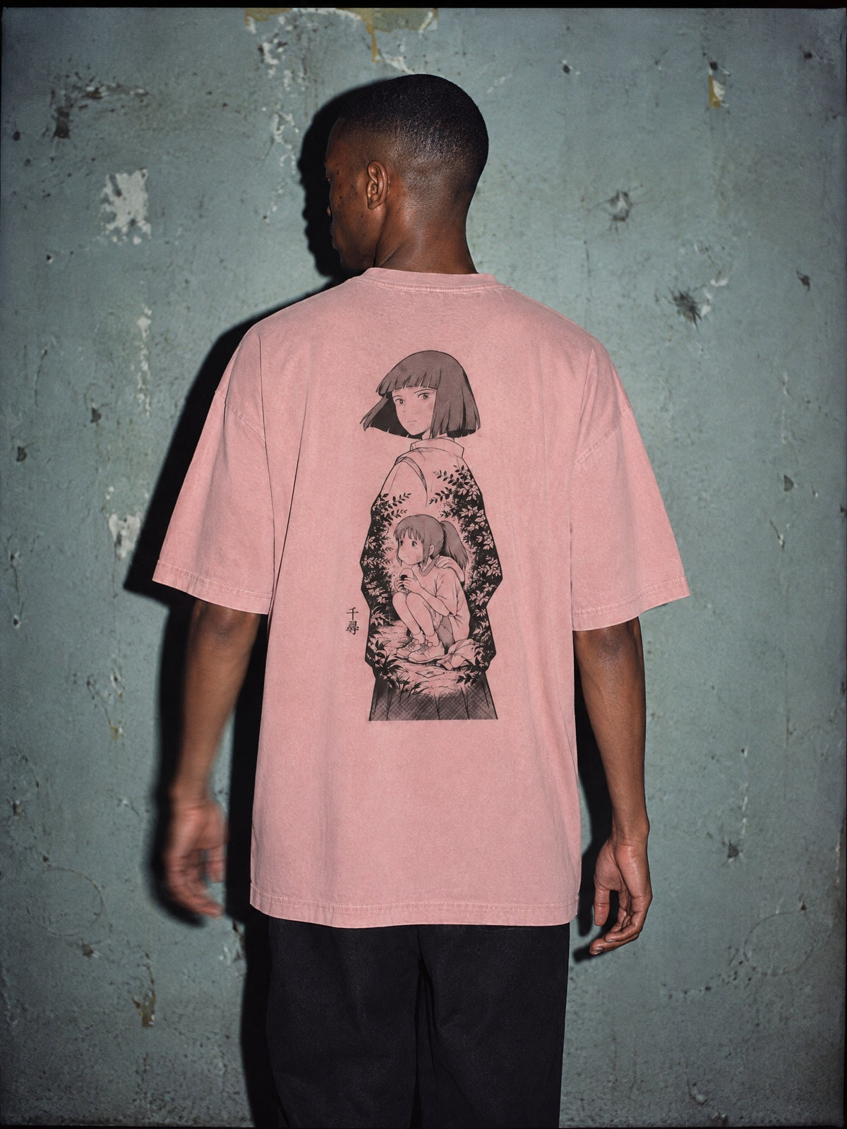 GHIBLI ✦ Hedgerow Farewell Graphic Tee by Torazen, worn on model