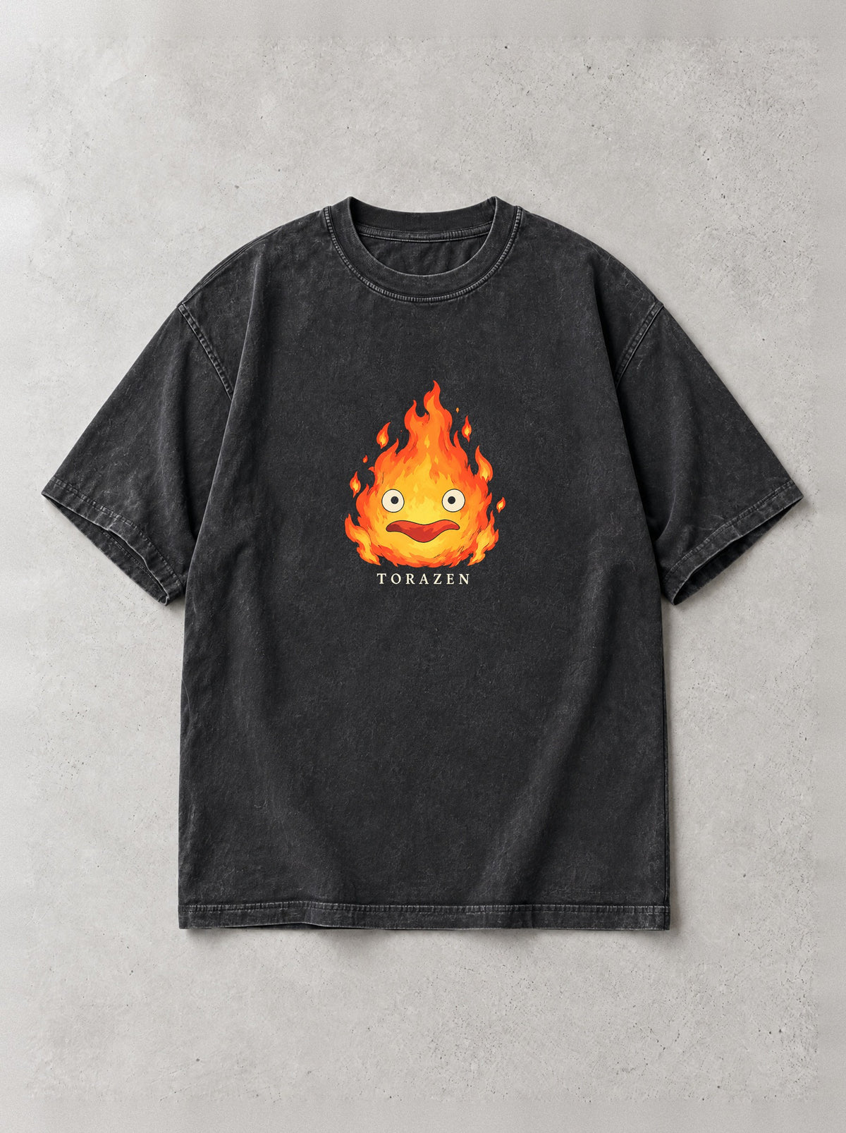 Moving Castle Crew Vintage Tee by Torazen, front view
