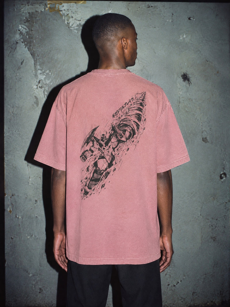 GUR-LAG ✦ Giga Drill Breaker Vintage Tee by Torazen, worn on model