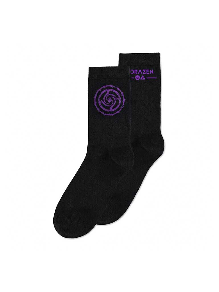 A socks with anime-inspired design, blending manga shonen style with modern streetwear aesthetic.