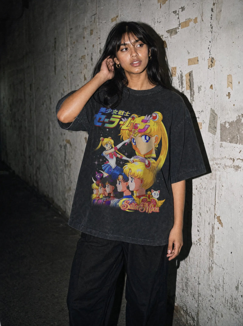Moon Guardian Vintage Tee - Sailor Moon-inspired design by Torazen