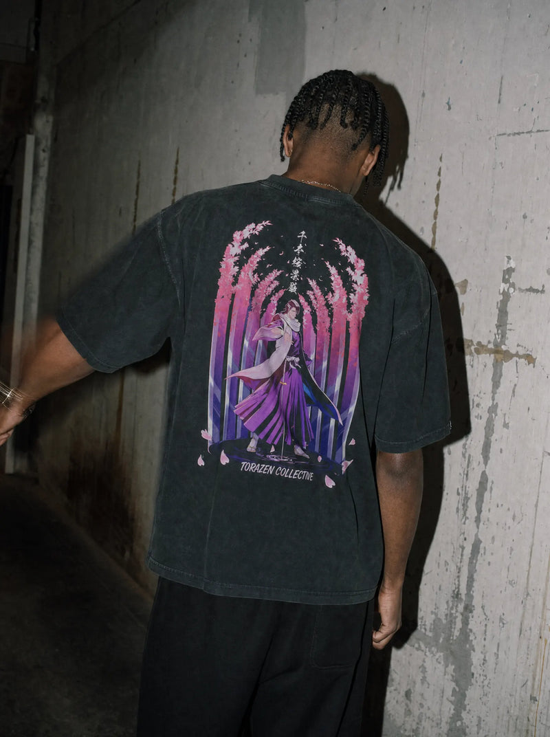 Petal Path Vintage Tee - Bleach-inspired design by Torazen