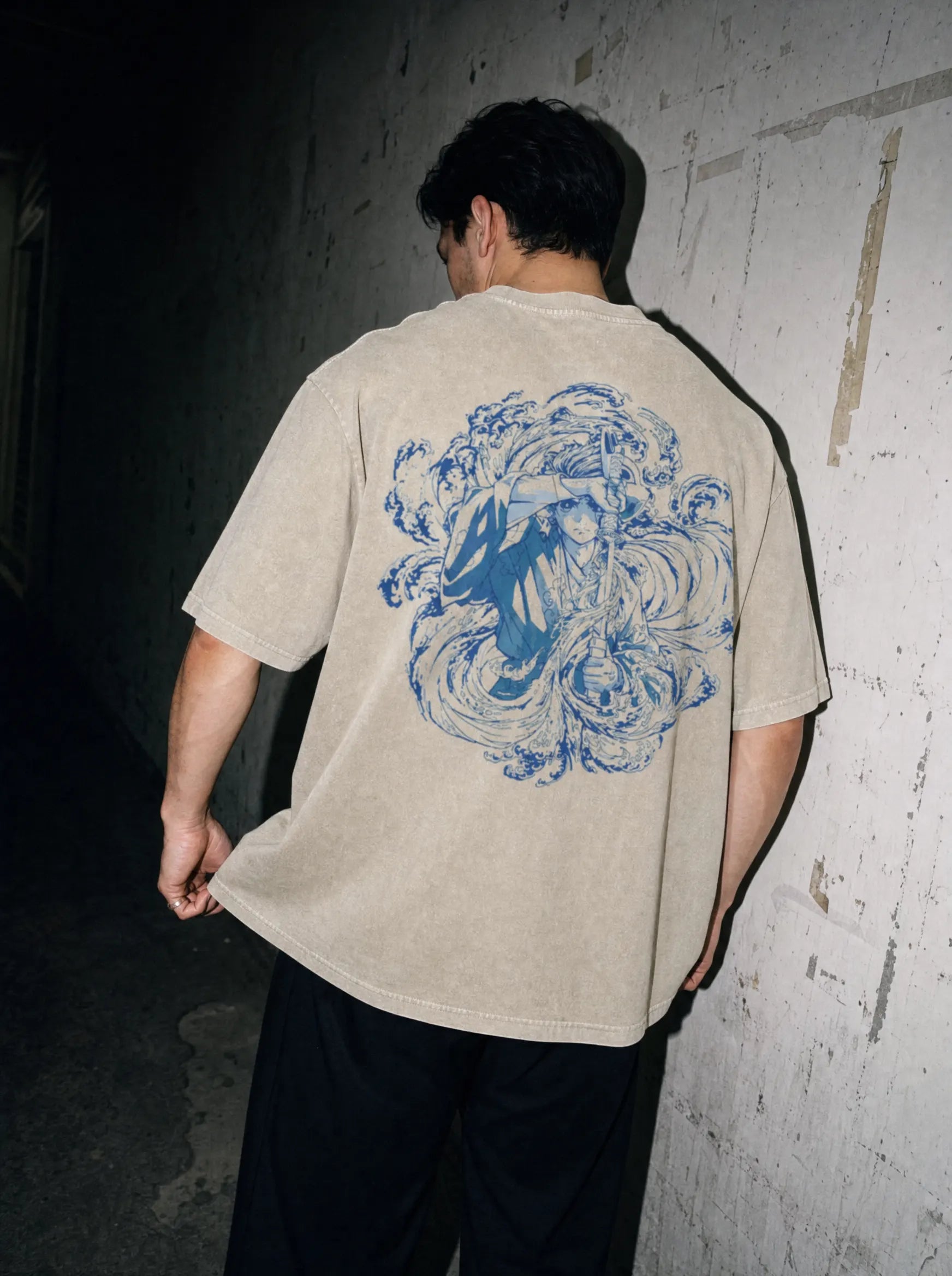 D-SLYR ✦ Water Breath Water Breathing 2-Sided Vintage Tee