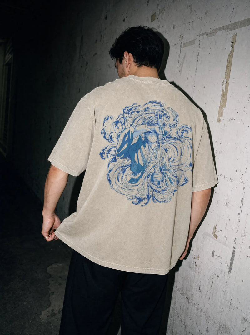 Water Breath Water Breathing 2-Sided Vintage Tee - Demon Slayer-inspired design by Torazen