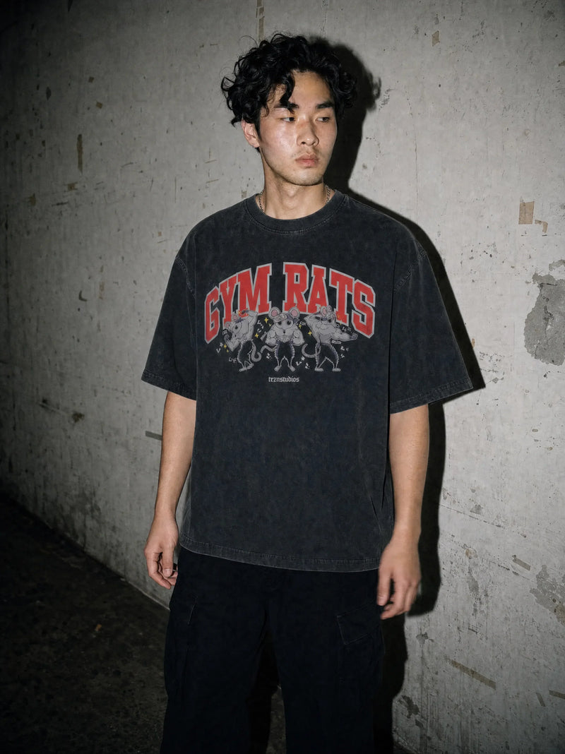 Gym Rats 'Ninju' Vintage Tee - Demon Slayer-inspired design by Torazen