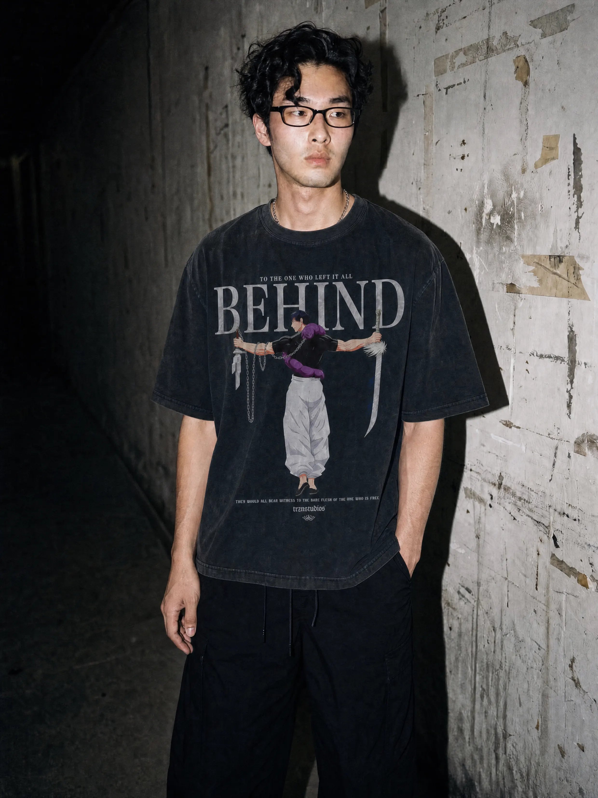 JJK ✦ Toji 'Sacrifice' Vintage Tee PDP