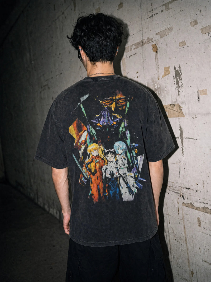 Eva Pilots Vintage Tee - Evangelion-inspired design by Torazen