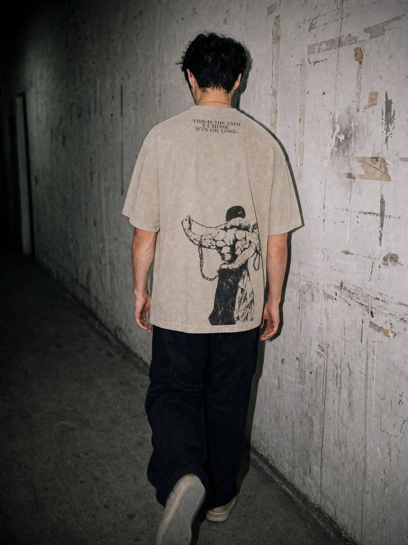 Path of the Assassin Vintage Tee - Jujutsu Kaisen-inspired design by Torazen