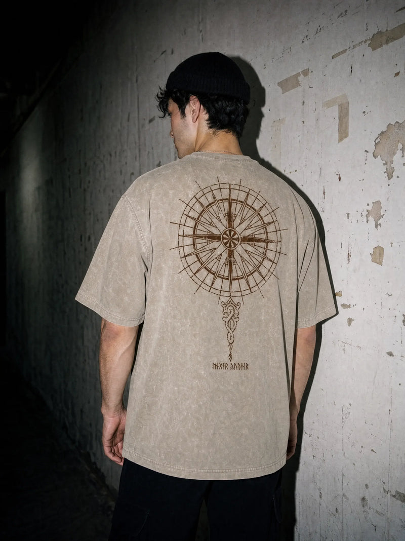 North Compass Vintage Tee - Vinland Saga-inspired design by Torazen
