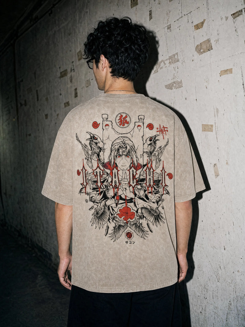 Amaterasu Red Eye Vintage Tee - Naruto-inspired design by Torazen