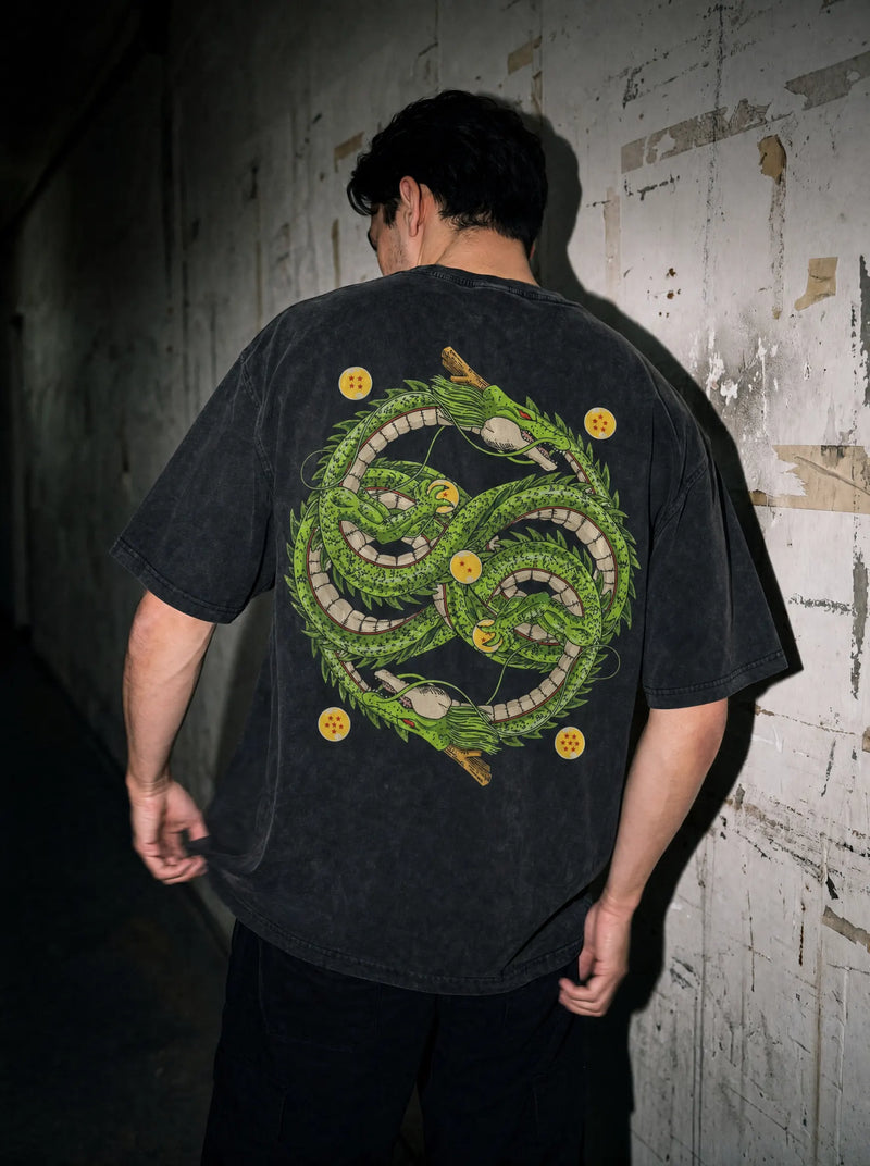 Shenron 2-Sided Vintage Tee - Dragon Ball Z-inspired design by Torazen