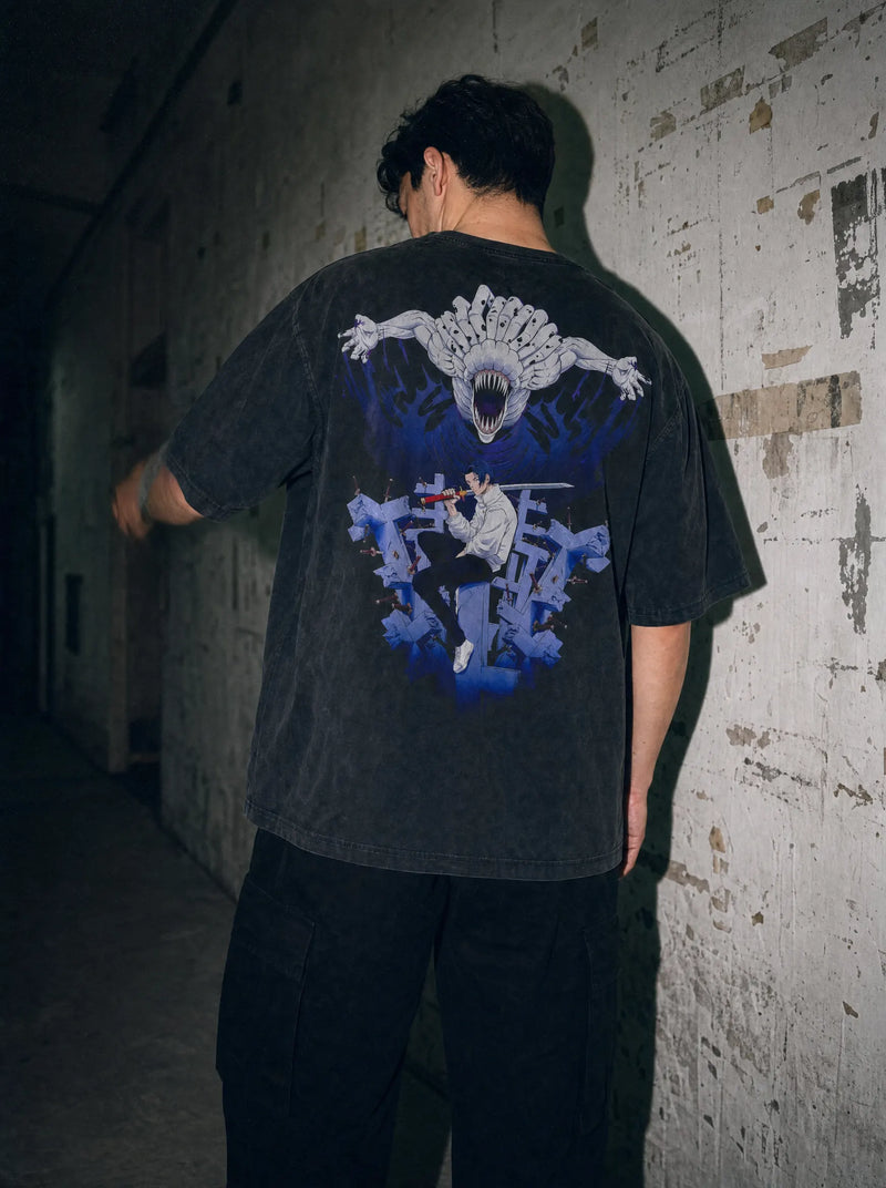Yuta's Resolve Vintage Tee - Jujutsu Kaisen-inspired design by Torazen