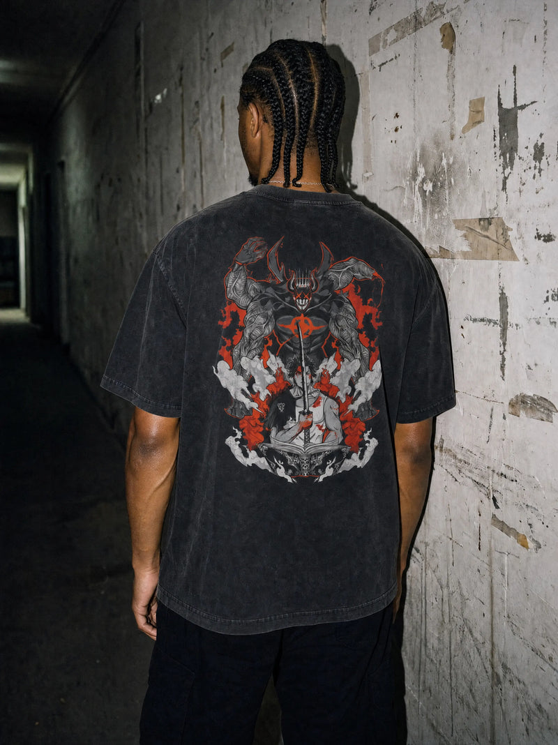 Yami Dark Dimension Vintage Tee - Black Clover-inspired design by Torazen