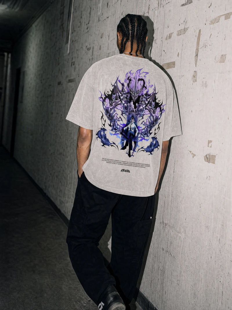 Hunter Path Vintage Tee - Solo Leveling-inspired design by Torazen