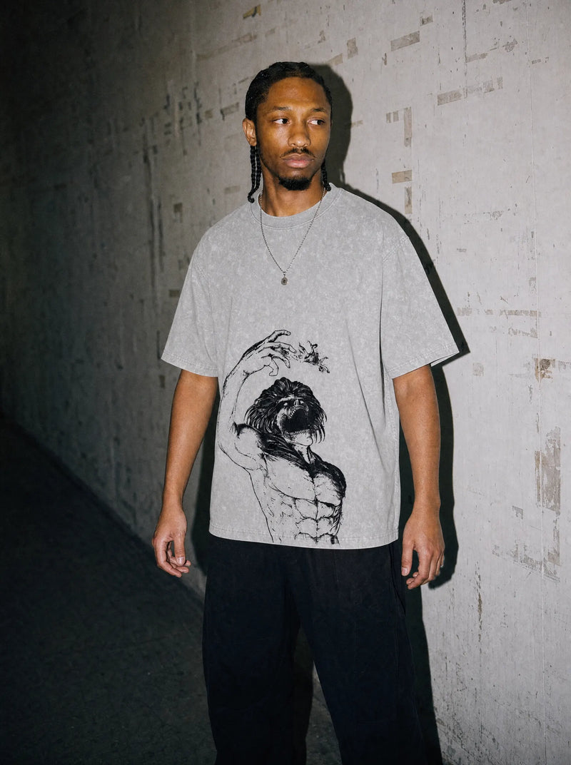 Rage Uplift Vintage Tee - Attack on Titan-inspired design by Torazen