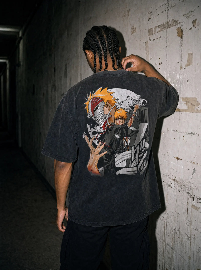 Soul Reaper Combatant 2-Sided Vintage Tee - Bleach-inspired design by Torazen