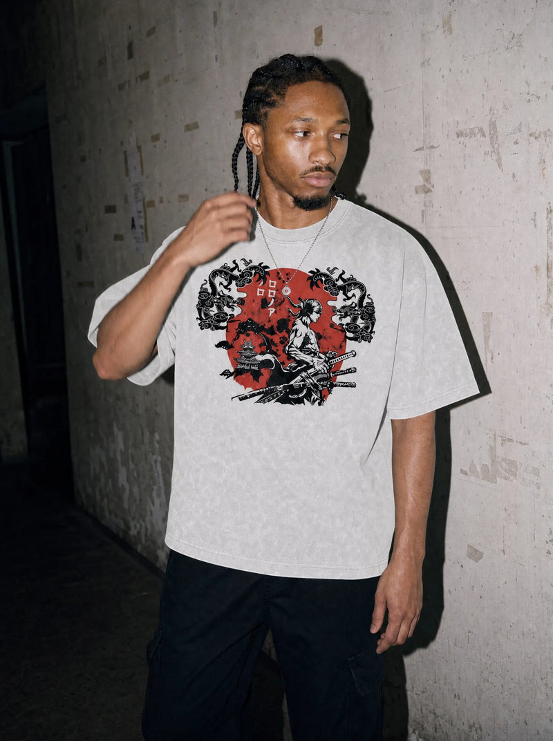 Blade Master Sword Fury Vintage Tee - One Piece-inspired design by Torazen