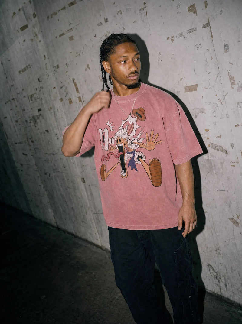 Nika Sun God Vintage Tee - One Piece-inspired design by Torazen