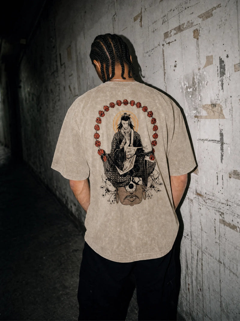 Geto's Cursed Dominion Vintage Tee - Jujutsu Kaisen-inspired design by Torazen