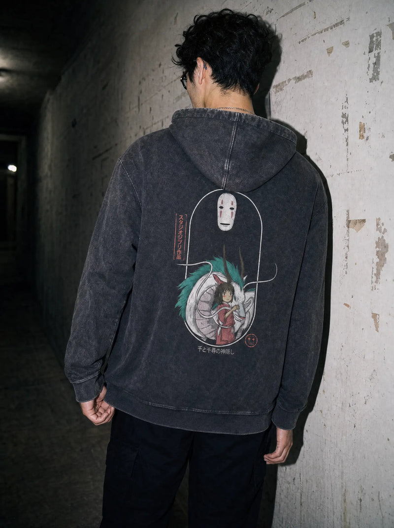 OTH ✦ Spirited Away Vintage Hoodie - model wearing