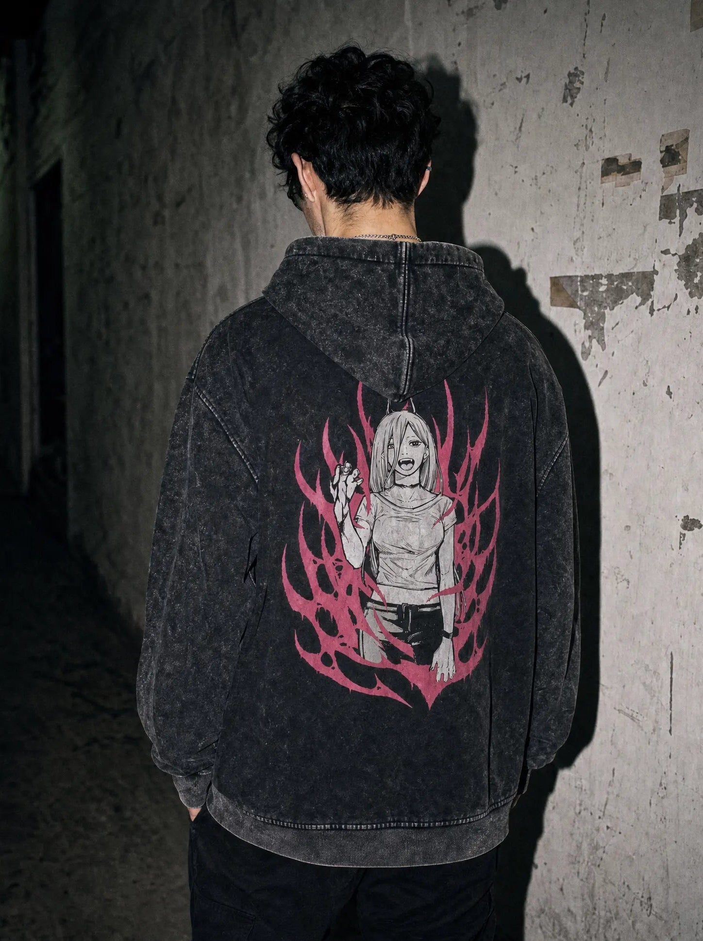 CSM ✦ Power Vintage Hoodie - model wearing