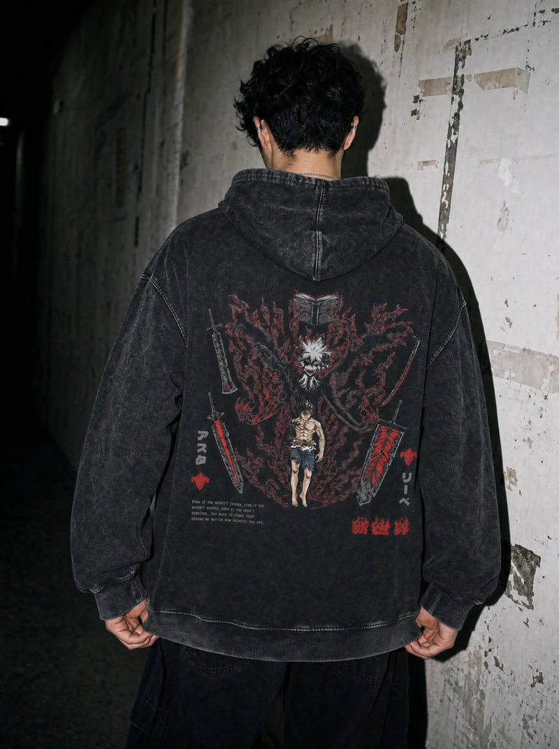 OTH ✦ Clover Warrior Steadfast Vintage Hoodie - model wearing