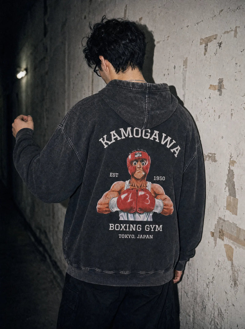 OTH ✦ No Ippo Spar Vintage Hoodie - model wearing
