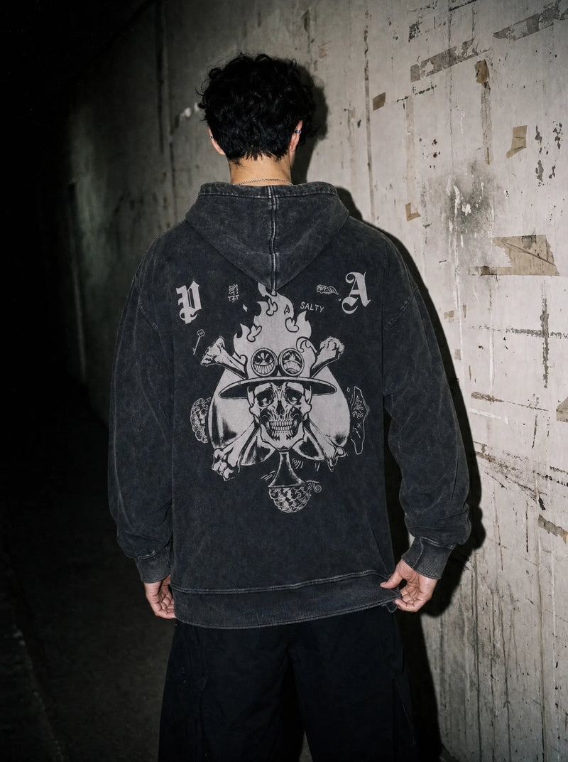 Fire Fist's Legacy Vintage Hoodie - One Piece-inspired design by Torazen