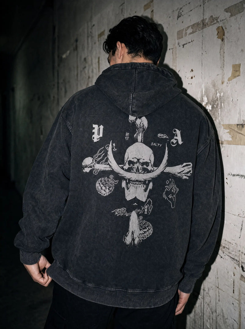 Whitebeard Legacy Vintage Hoodie - One Piece-inspired design by Torazen