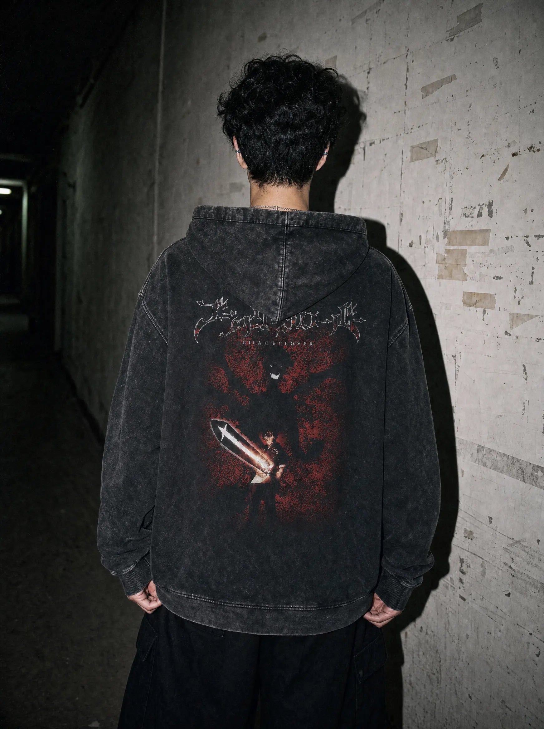 OTH ✦ Clover Warrior Dreamchaser Vintage Hoodie - model wearing
