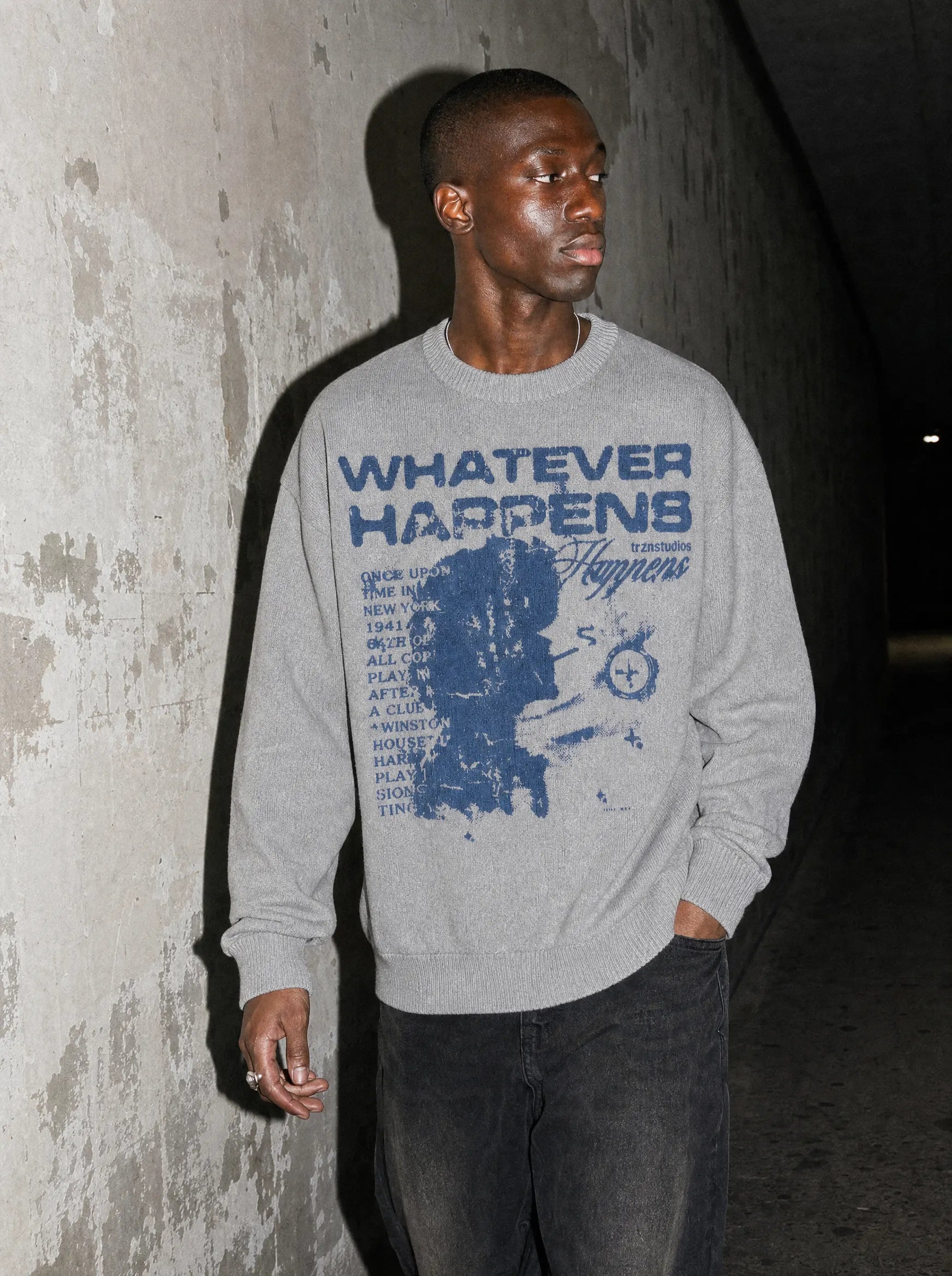 OTH ✦ Whatever Happens Knitted Sweater on-model PDP image