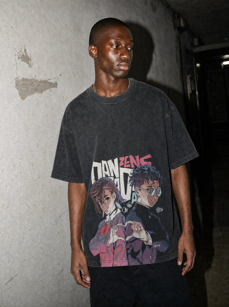 Okarun x Momo Union Vintage Tee - Dan Da Dan-inspired design by Torazen