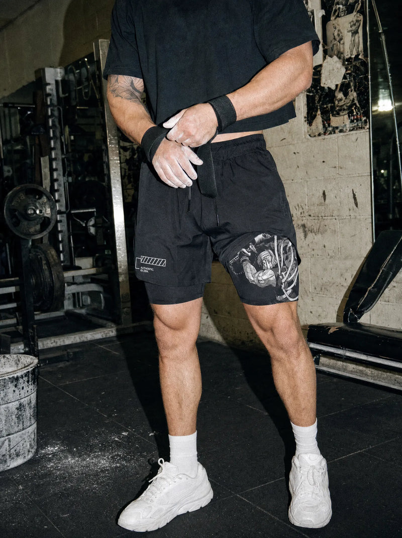 Tengen Performance Shorts - Demon Slayer-inspired design by Torazen