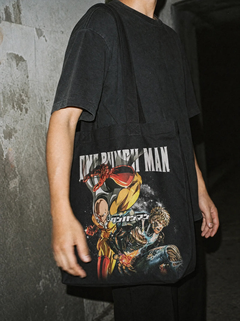 OPM Chronicles Tote Bag - One Punch Man-inspired design by Torazen