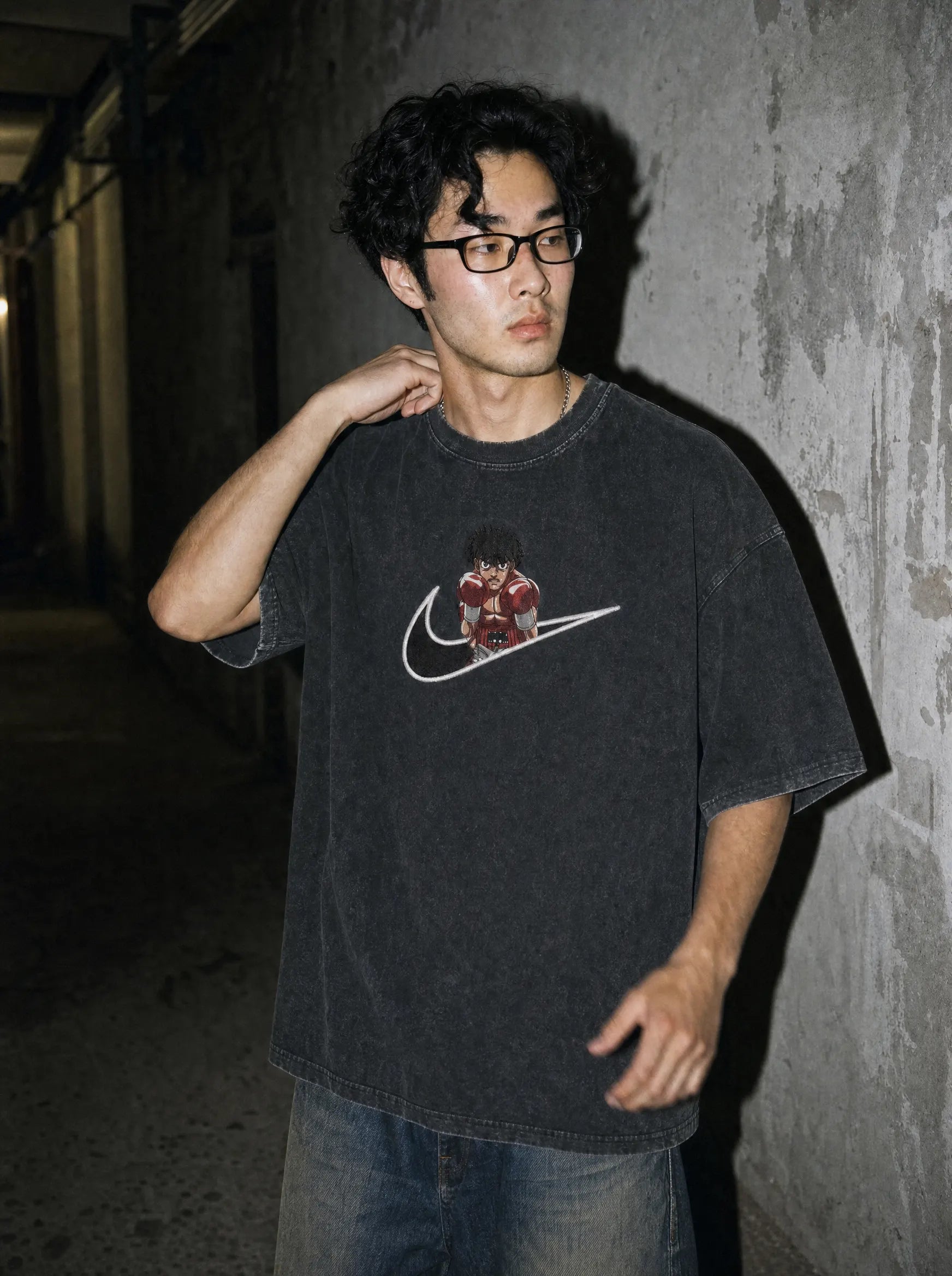 OTH ✦ Swoosh Reconstructed V3 Embroidery Tee on-model PDP image