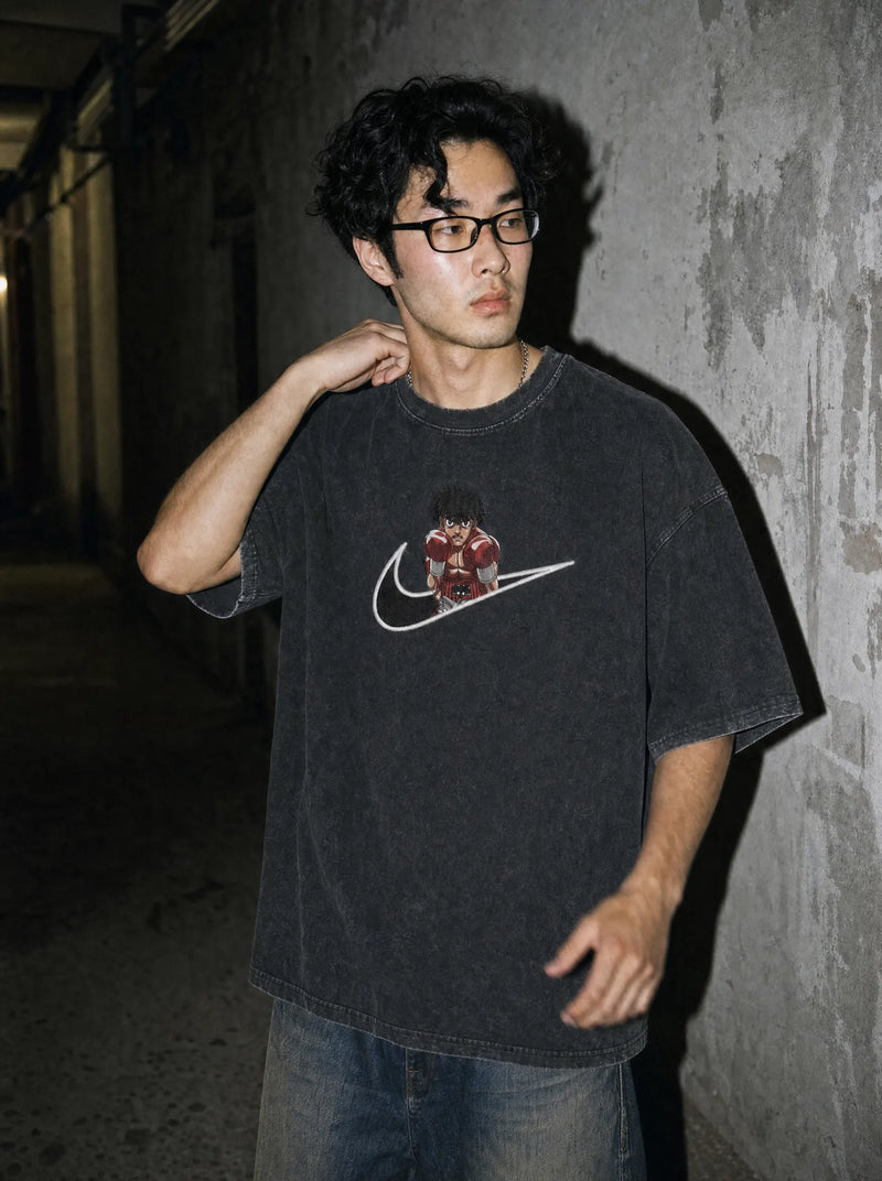 OTH ✦ Swoosh Reconstructed V3 Embroidery Tee on-model PDP image