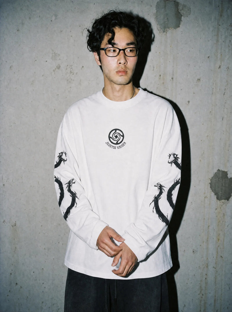 JJK ✦ Divine Summoner Long Sleeve Tee on-model PDP image