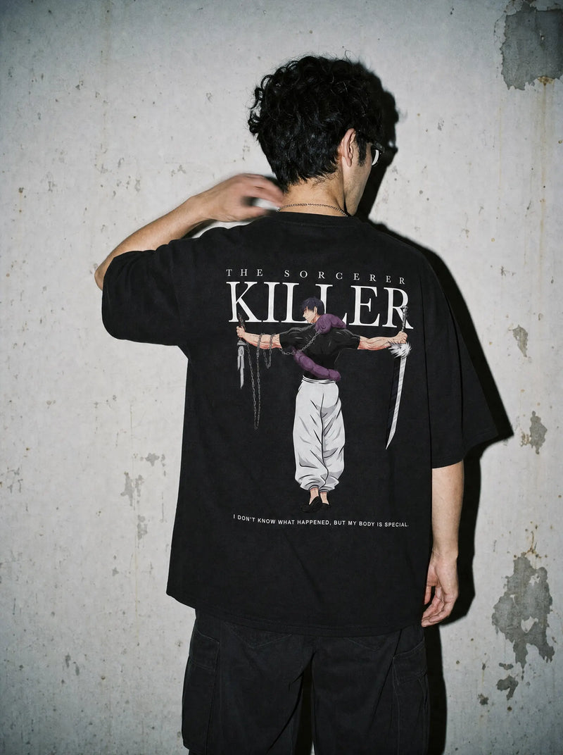 Toji Slayer Tee - Jujutsu Kaisen-inspired design by Torazen