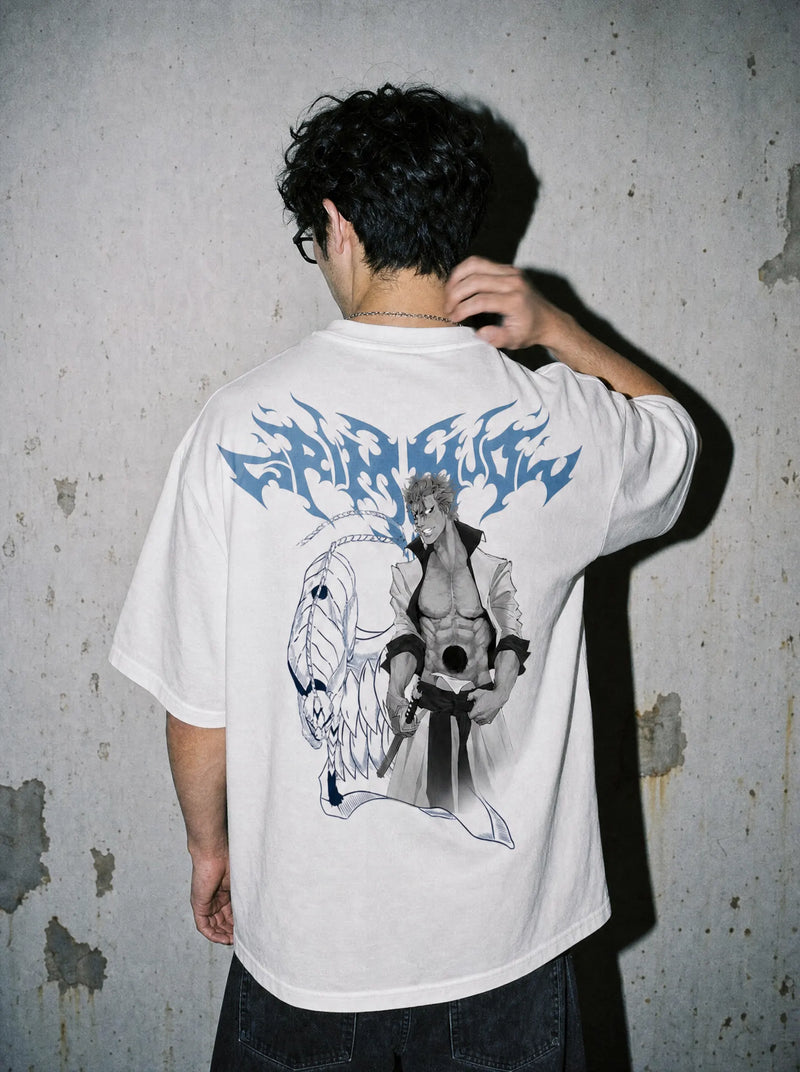 BLCH ✦ Grimmjow 2-Sided Retro Tee on-model PDP image