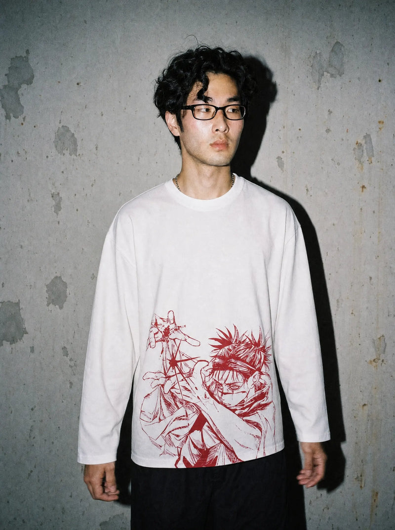 JJK ✦ Choso Long Sleeve Tee on-model PDP image