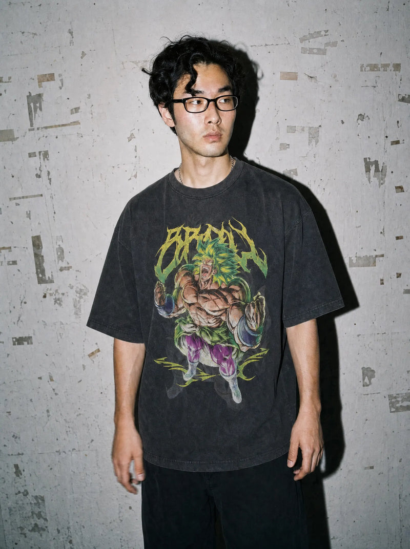 Broly Vintage Tee - Dragon Ball Z-inspired design by Torazen