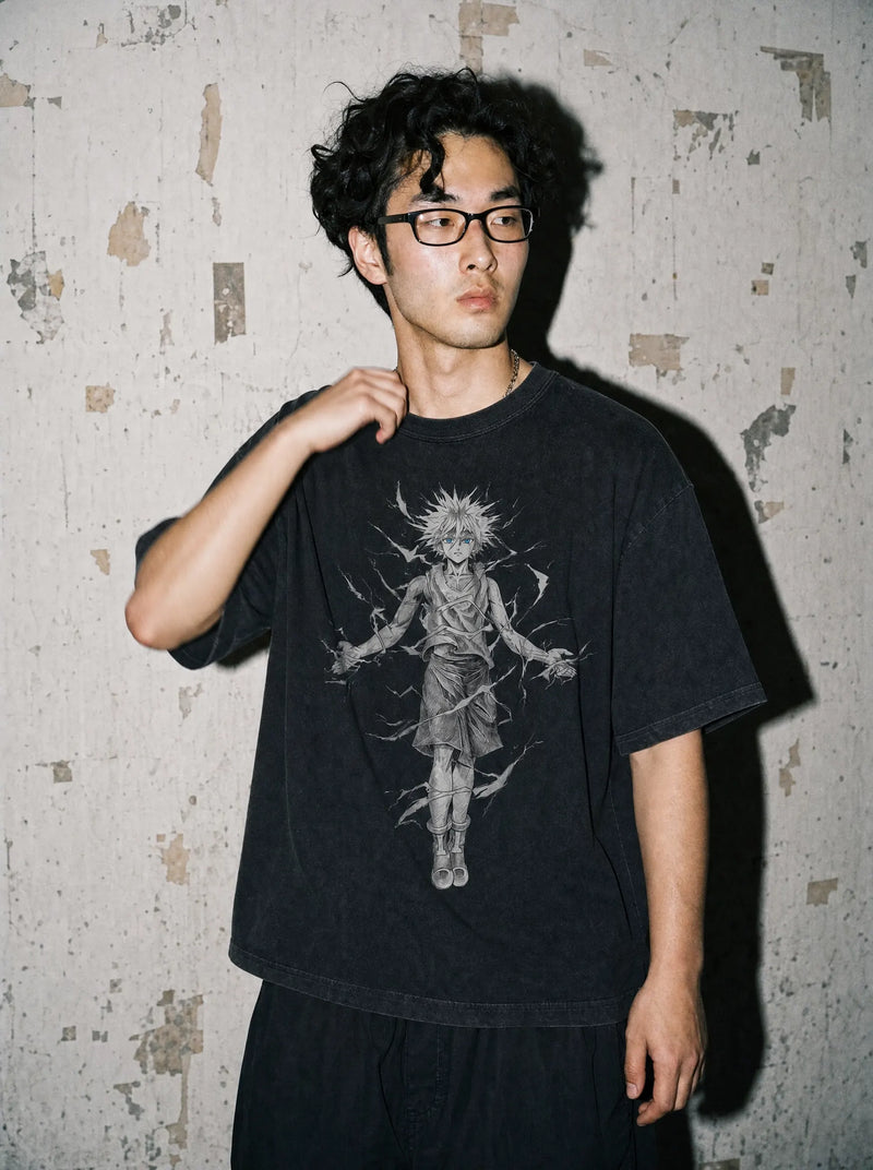 Godspeed Hunter Vintage Tee - Hunter x Hunter-inspired design by Torazen