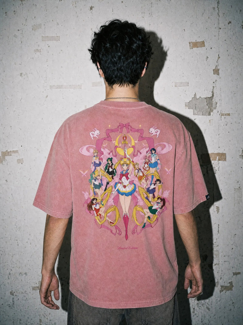 Moonlight Squad Vintage Tee - Sailor Moon-inspired design by Torazen