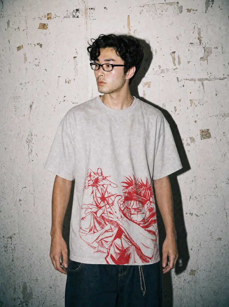 Piercing Blood 2-Sided Vintage Tee - Jujutsu Kaisen-inspired design by Torazen