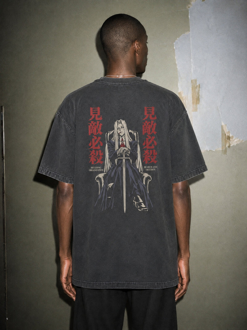 HLSNG ✦ Search and Destroy Vintage Tee by Torazen, worn on model