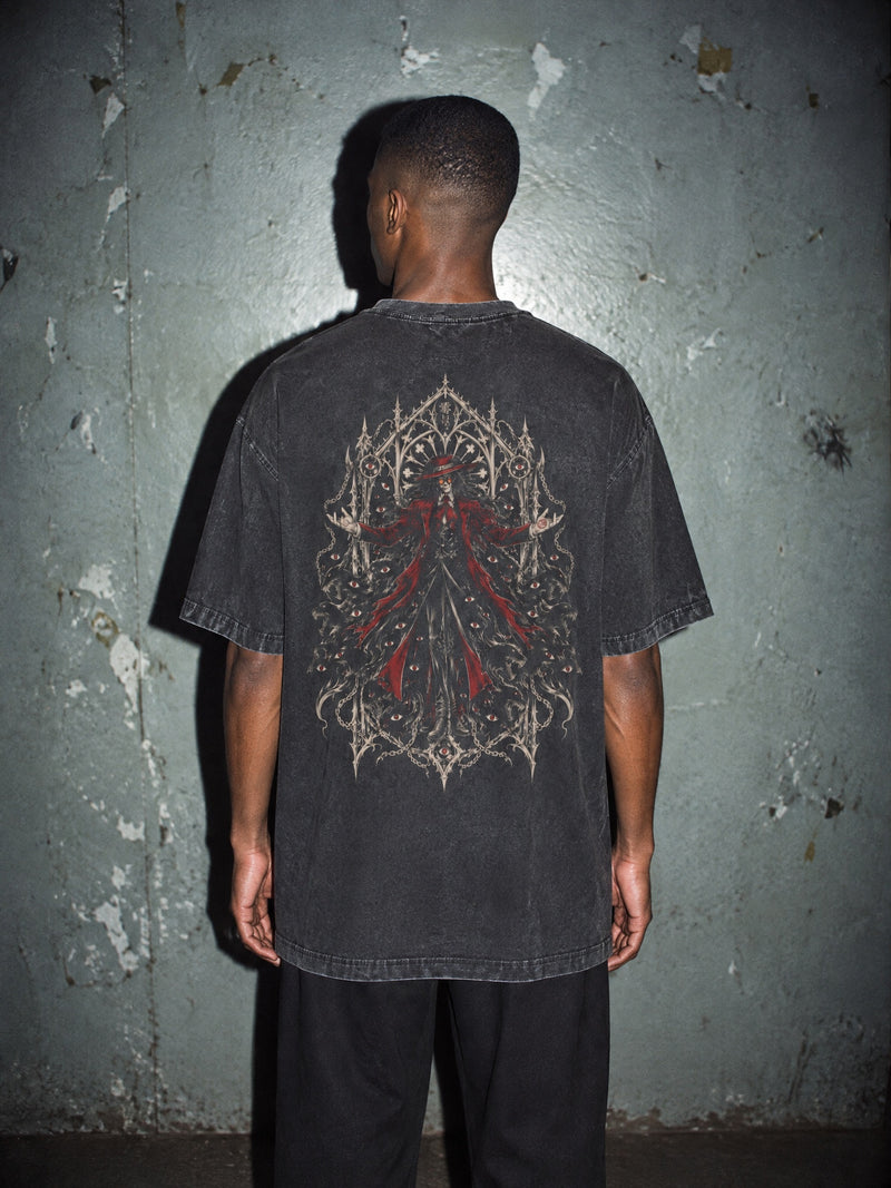 HLSNG ✦ Monarch of Ruin Vintage Tee by Torazen, worn on model