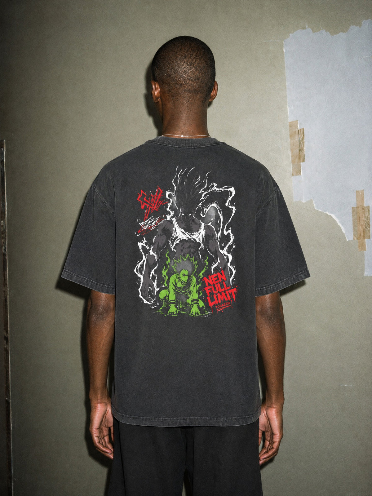 HXH ✦ Limit Break Promise Vintage Tee by Torazen, worn on model