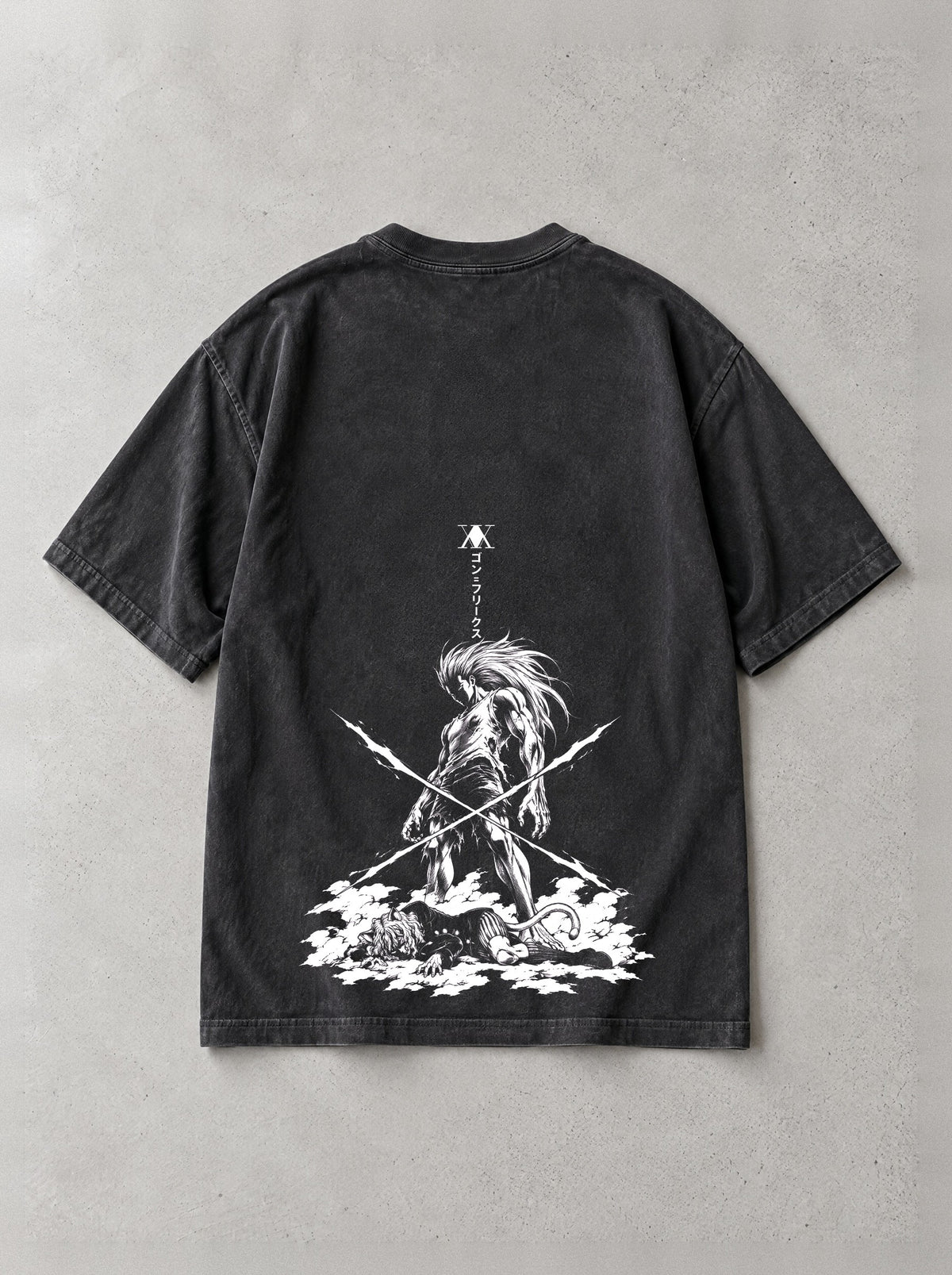Rage Unbound Vintage Tee - Hunter x Hunter-inspired design by Torazen, back view